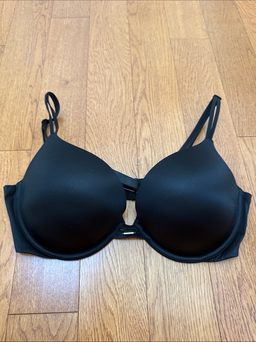 Victoria's Secret Black Padded Push-Up Bra with Double Straps